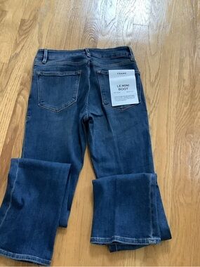 Frame Denim Le Mini Boot Jeans - Dark Blue Wash